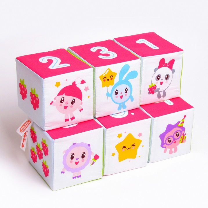 Кубики из серии Малышарики – Учим формы, цвет, счет  